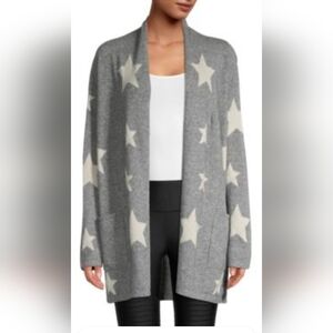 NWOT MAGASCHONI women's 100% cashmere cardigan,light grey color, size M.